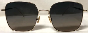 GAFAS DE SOL DEREK LAM BRITT CHAPADO EN ORO 18K PGDBN 54-19-140 ENVOLTURA DE CUERO JAPÓN - Imagen 1 de 13