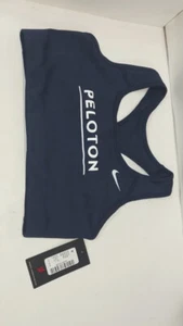 NWT Peloton Non Pad Swoosh Bra Nike size Medium. Navy blue. comfy workout bra. - Picture 1 of 4