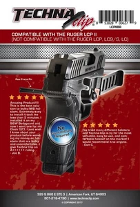 Techna Clip LCPIIBR Gun Belt Clip – Ruger LCP II (Right Side)  - Picture 1 of 8