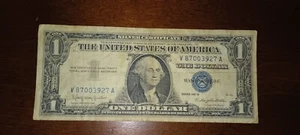 1957-B $1 Star Note Silver Certificate US Currency - Picture 1 of 1