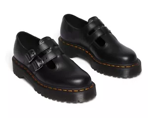 Dr. Martens Z100107 Womens Black Leather 8065 II Bex Platform Shoes Size 11 M - Picture 1 of 5