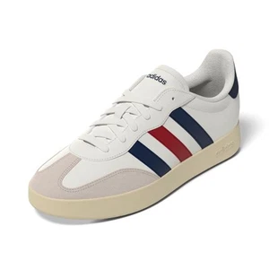adidas Men's Barreda Sneaker Off White/Dark Blue/Better Scarlet 10 - Picture 1 of 10