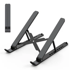 Laptop Stand for Desk Adjustable Laptop Riser ABS+Silicone Foldable Portable ... - Picture 1 of 8