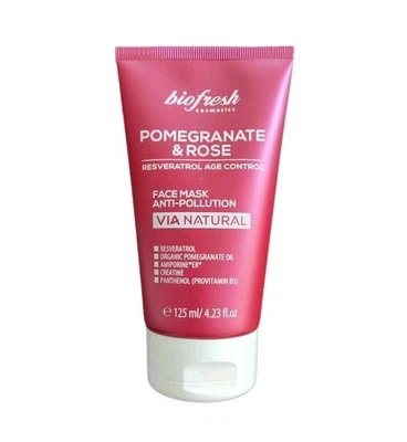 Natural Organic Pomegranate & Rose Anti-Pollution Age Control Face Mask,125ml - Image 1 of 3