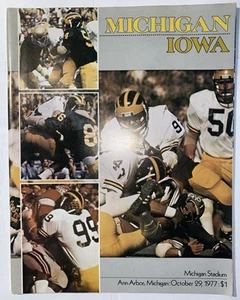 Michigan Stadium Football Game Program Vs. Iowa Oct. 29, 1977 - Picture 1 of 16