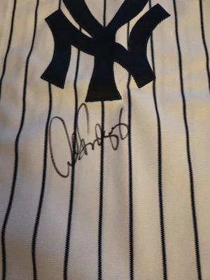 Alex Rodriguez Autograph Authentic Russell Jersey Mounted Memories Certificate - Image 1 of 4