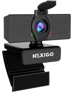NexiGo N60 1080P Webcam with Microphone, Adjustable FOV, Zoom, Software Control - Bild 1 von 2