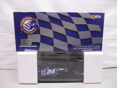 1999 Action Jeff Gordon Pepsi conjunto de carro/capacete 1/32 - Imagem 1 de 3