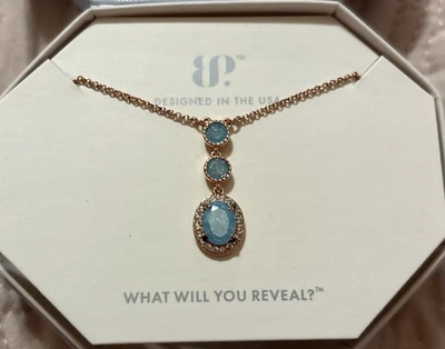 Bomb Party  RBP5366 Embrace Your  Own LC Aquamarine Ice Crystal on Rose Gold - Image 1 of 3