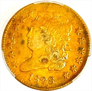 PCGS XF40 1828 Classic Head 1/2 Half Cent With 13 Stars - Picture 1 of 4