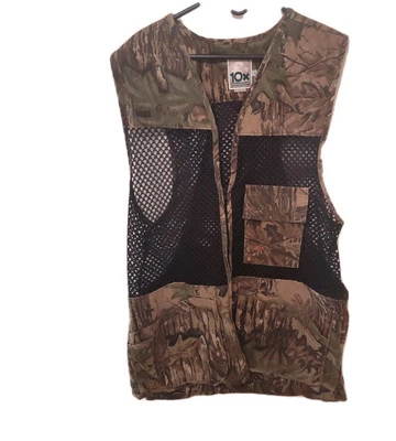  Vintage Realtree Bill Johnson 10x Camouflage Mesh Vest X-Large Pockets Pouch - Image 1 of 4