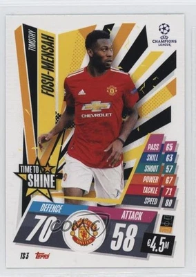 2020-21 Topps Match Attax UCL Extra Time To Shine Timothy Fosu-Mensah Rookie RC - Image 1 of 2