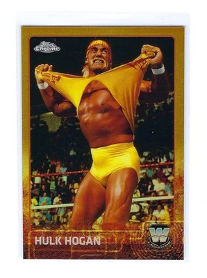 2014 Topps Chrome WWE Gold Refractor Hulk Hogan /50 - Image 1 of 2