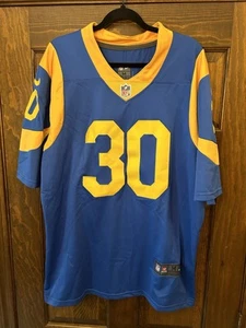 NFL Football Los Angeles Rams Todd Gurley #30 Sewn Jersey Medium Nike Blue - Picture 1 of 4