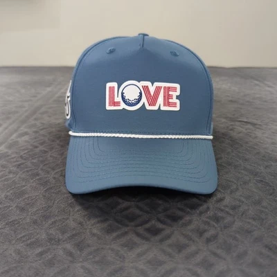 Love Golf Rope Hat Cap PGA Works Blue Snapback Lightweight Adjustable Men OSFM - Image 1 of 4
