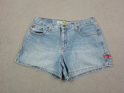 Pantalones Cortos Vintage Mudd Jean Para Mujer 13 Azul Denim Tiro Alto Y2K Pantalones Cortos Clásicos Foto 1 de 4