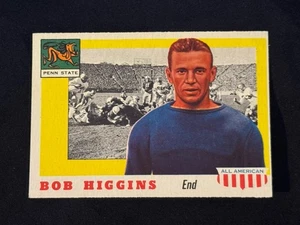 1955 TOPPS ALL - AMERICAN FOOTBALL CARD #33 ROBERT BOB HIGGINS NM SHARP - Picture 1 of 2