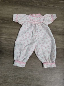 Vintage Baby Puppe Outfit ohne Marke Bärendruck  - Bild 1 von 4