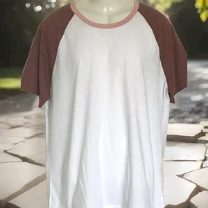 Para hombre Clásica Raglan Camiseta Relax 2XL 2 Tonos Algodón Poli Arizona Jean Co. Nueva  - Imagen 1 de 3