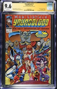 Youngblood #1 (1992) Image Comics CGC 9.6 WP Rob Liefeld signiert JSA - Bild 1 von 2