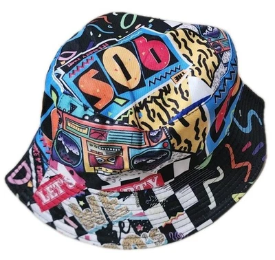 90 年代印花嘻哈桶多色 Y2K 全新 — 第 1/4 张图片