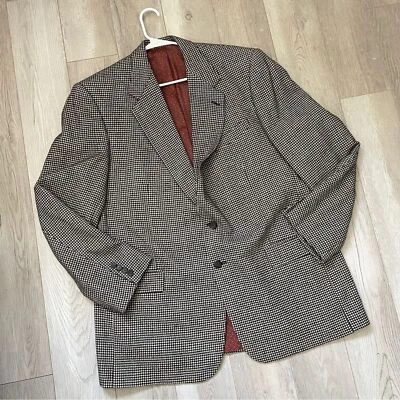 Carroll & Co Blazer Mongol Cachemira Pata de Gallo Traje Hombre Talla 46 Largo Foto 1 de 4
