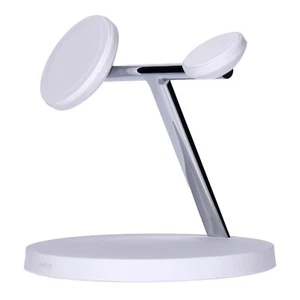 Soporte cargador inalámbrico Belkin BOOST Charge Pro Trio con MagSafe blanco - Imagen 1 de 4