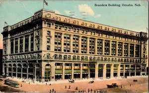 AK Brandeis Gebäude Omaha Nebraska geteilte Rückseite gestempelt 1912 - Bild 1 von 2