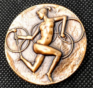 1960 Rome Olympic Participation Bronze Medal, JOC Official Reference Medal - Picture 1 of 7