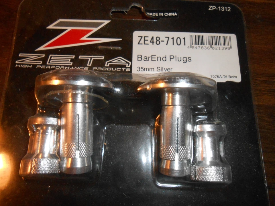Tapones de extremo de barra Zeta/plateado/35 mm/ZE48-7101 Foto 1 de 1