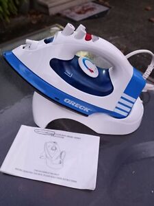 ORECK JP8100C Corded/Cord-Free Steam Iron with Stand Pre-owned And Comes W/Book