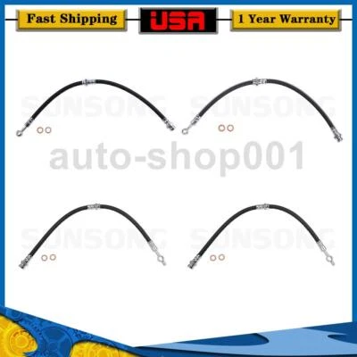 后前刹车线软管适用于现代圣达菲 2.7L 2006 2005 2004 2002 — 第 1/4 张图片