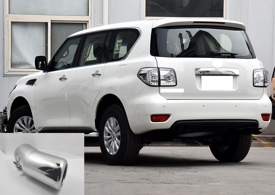 Tubo de escape silenciador punta escape trasero coche para Nissan Armada Patrol 2004-2025 1 pieza A Foto 1 de 4