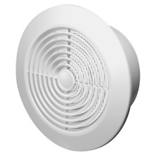 White Ceiling Mountable Air Vent Grille Cover Anti Fly Net - Easy Installation