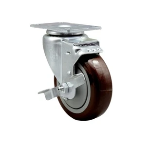 Rueda de repuesto Hatco 413042600400 4 pulgadas con freno - marca de rueda de servicio - Imagen 1 de 5