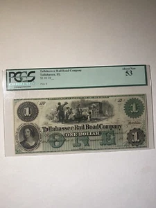 Tallahassee Railroad Company Florida $1 18__ About New - Picture 1 of 2