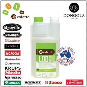 1LTR LIQUID ORGANIC DESCALER Espresso Coffee Machine Cleaner Clean CAFETTO - Picture 1 of 6