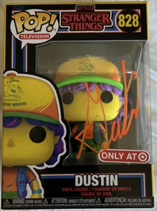 Gaten Matarazzo Stranger Things signiert Dustin Funko Pop Vinyl Figur JSA COA - Bild 1 von 7