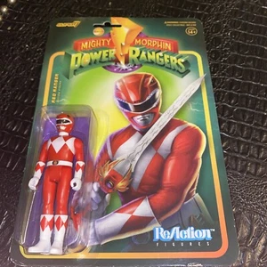 Super 7 Reaction MMPR Mighty Morphin Power Rangers RED RANGER 3.75" Figure - NEW - Picture 1 of 3