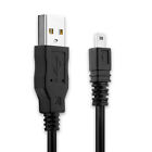  USB Data Cable for Fuji FinePix JV110 FinePix AV105 FinePix J38 Black