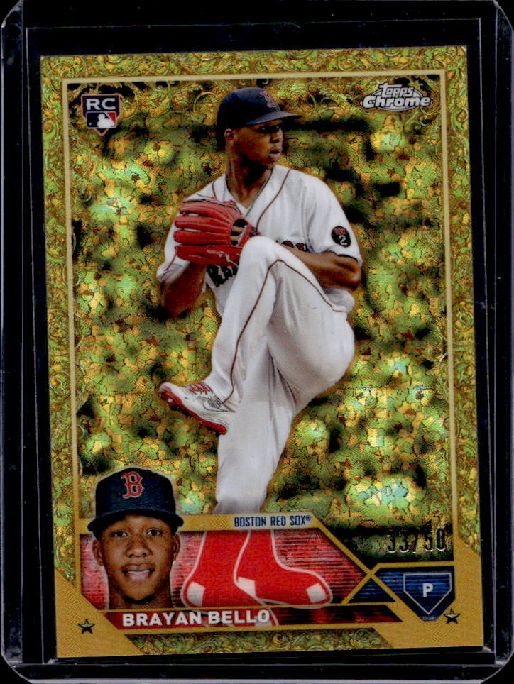 2023 Topps Chrome Gilded Brayan Bello Gold Mini Diamond Refractor RC #33/50