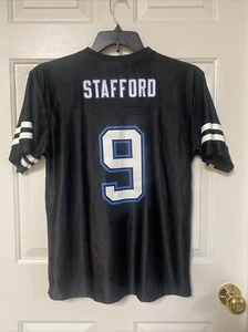 Detroit Lions Mathew Stafford Black Football Jersey NFL Team Apparel Youth XL - Picture 1 of 8