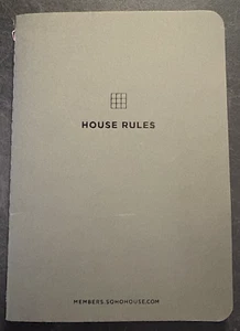 Soho House House Rules social club booklet collectible ephemera - Picture 1 of 5