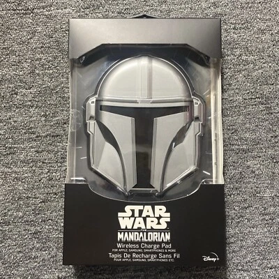 Star Wars THE MANDALORIAN Wireless Charge Pad Apple & Samsung NEW ✅ SEALED - Image 1 of 4