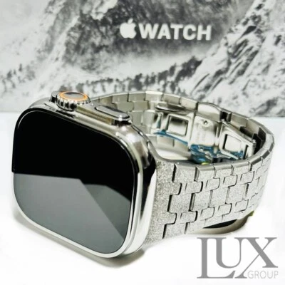 Apple Watch Ultra 2 Titanium 49mm Polished Diamond Frost  Band - Image 1 of 4