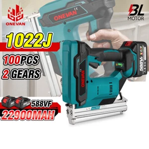 Pistola Sparachiodi Sparapunti a Batteria 1022J con 2 Batterie per 18V Makita - Foto 1 di 17