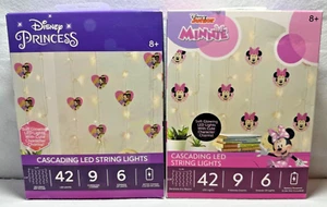 Curtain LED String Lights Disney Princess or Minnie Battery Operated (NEW) - Picture 1 of 5