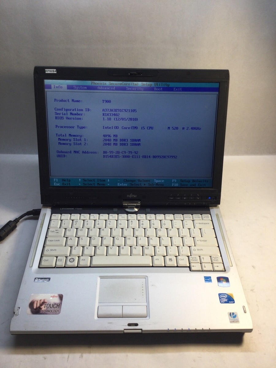 & LIFEBOOK SH90/T FMV90TRD1 Corei5 8GB Fujitsu Laptop Tablet