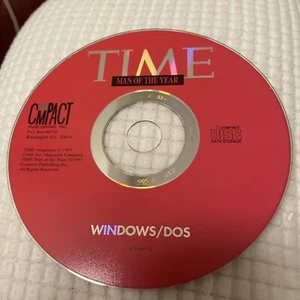 VINTAGE TIME MAGAZINE MAN OF THE YEAR CD-ROM WINDOWS DOS 1993 RARE - Picture 1 of 1