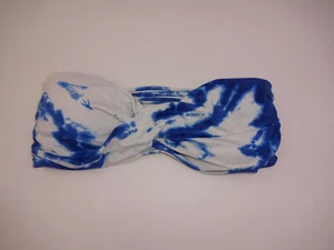 Traje de baño para mujer Lucky Brand azul blanco tie dye bikini top S/P S P - Imagen 1 de 5